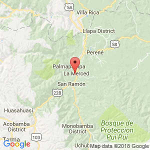 Localización de Chanchamayo en Junín
