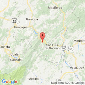 Localización de Santa María en Boyacá