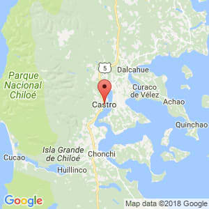 Localización de Castro en Los Lagos