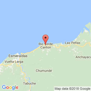 Localización de Rioverde en Esmeraldas