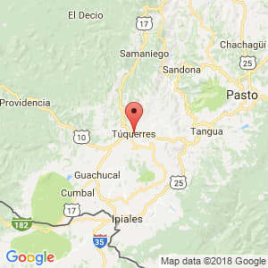 Localización de Túquerres en Nariño