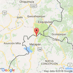 Localización de Anguiatu en Santa Ana