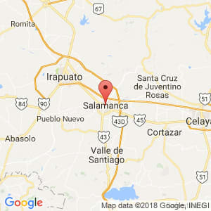 Localización de Salamanca en Guanajuato