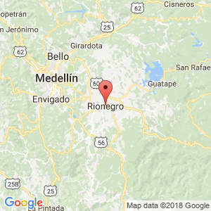 Localización de Rionegro en Antioquia