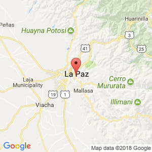 Localización de Miraflores en La Paz