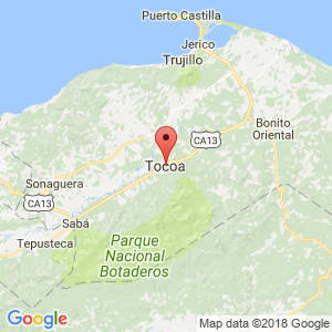 Localización de Tocoa en Colón