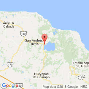 Localización de Catemaco en Veracruz de Ignacio de la Llave