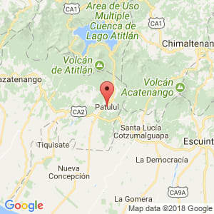 Localización de Patulul en Suchitepéquez