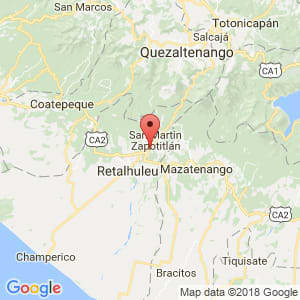 Localización de Santa Cruz Muluá en Retalhuleu