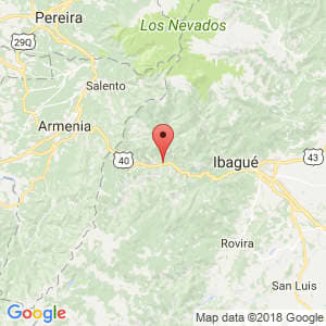 Localización de Cajamarca en Tolima