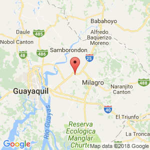 Localización de Yaguachi en Guayas