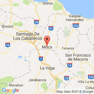 Localización de Moca en Espaillat