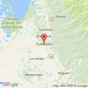 Localización de Fundación en Magdalena