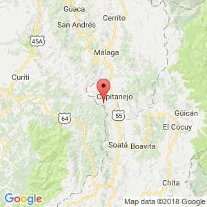 Localización de Covarachia en Boyacá
