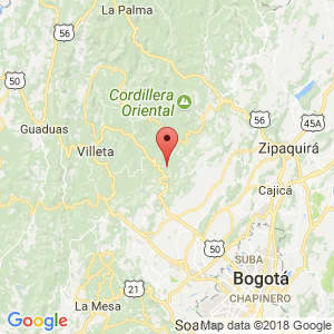 Localización de San Francisco en Cundinamarca