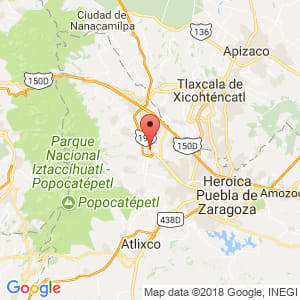 Localización de Huejotzingo en Puebla