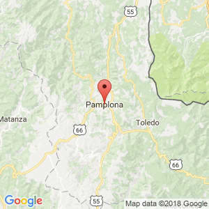 Localización de Pamplona en Norte de Santander