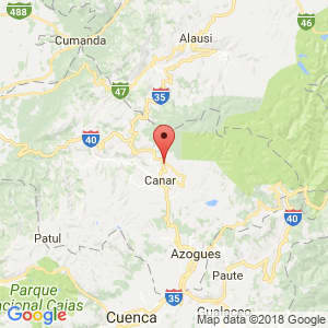 Localización de El Tambo en Cañar