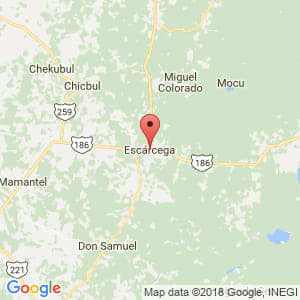 Localización de Escárcega en Campeche