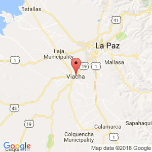 Localización de Viacha en La Paz