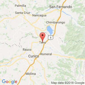 Localización de Teno en Maule