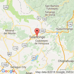 Localización de Tulancingo de Bravo en Hidalgo