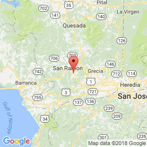 Localización de Palmares en Alajuela
