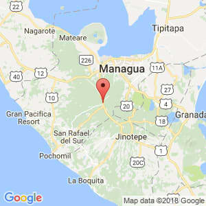 Localización de El Crucero en Managua