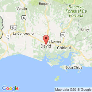 Localización de David en Chiriquí