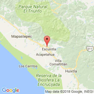 Localización de Acacoyagua en Chiapas