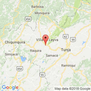 Localización de Sáchica en Boyacá