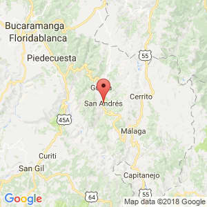 Localización de San Andrés Santander en Santander