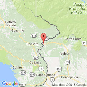 Localización de Río Sereno en Chiriquí