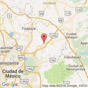 Localización de San Martín de las Pirámides en México