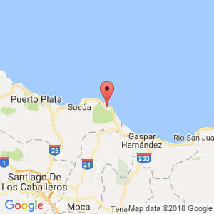 Localización de Cabarete en Puerto Plata