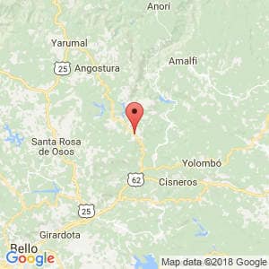 Localización de Gomez Plata en Antioquia