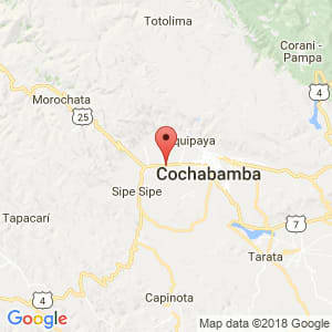 Localización de Quillacollo en Cochabamba