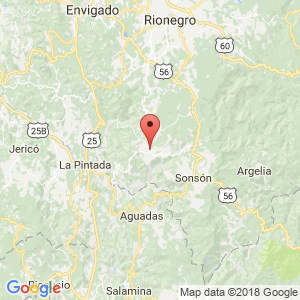 Localización de Abejorral en Antioquia