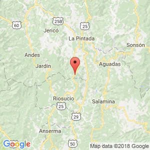 Localización de Caramanta en Antioquia