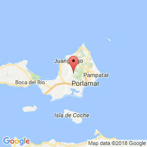 Localización de San Juan Bautista en Nueva Esparta