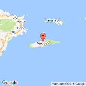 Localización de Vieques en Carolina