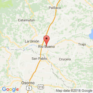 Localización de Río Bueno en Los Ríos