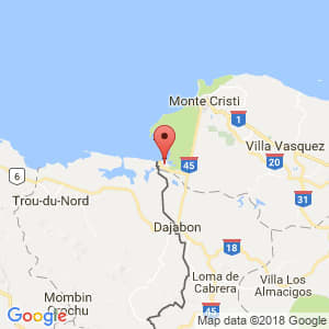 Localización de Pepillo Salcedo en Monte Cristi