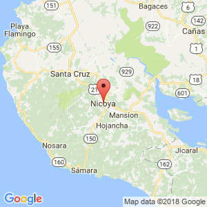 Localización de Nicoya en Guanacaste