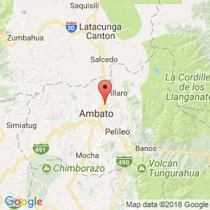Localización de Izamba en Tungurahua