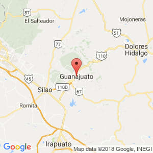 Localización de Guanajuato en Guanajuato