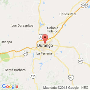 Localización de Durango en Durango