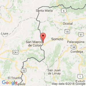 Localización de El Espino en Madriz
