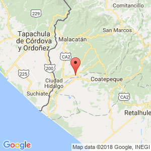 Localización de Pajapita en San Marcos