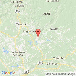 Localización de Guadalupe en Antioquia